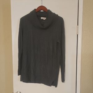 Loft Green Cowl Neck Sweater Lg